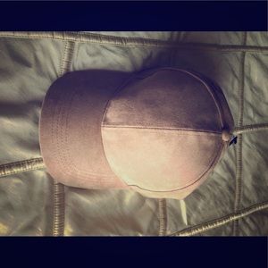 Suede pink hat